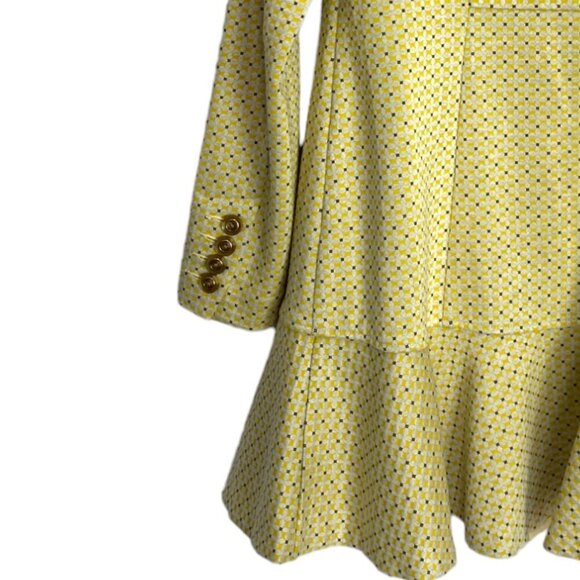 CAbi Hobnob Topper Yellow Coat Dress - Picture 5 of 13